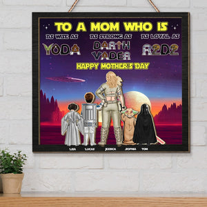 Personalized Gift For Mother Wood Sign To A Mom 05TOTI150324HHHG - Wood Signs - GoDuckee