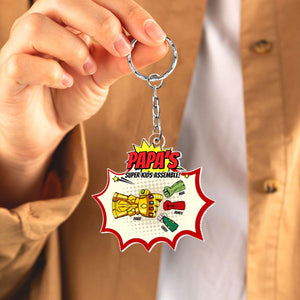 Personalized Gifts For Parents Keychain Kids Assemle 02KATI250124HA - Keychains - GoDuckee