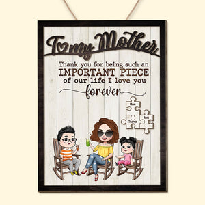 Personalized Gifts For Mother Wood Sign Thank You For Being Such An Important 01KATI190124HH - Wood Signs - GoDuckee