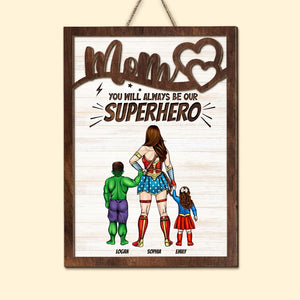 Personalized Gifts For Mom Wood Sign Happy Mother's Day 05NATI240124PA - Wood Signs - GoDuckee