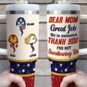 Personalized Gifts For Mom Tumbler Dear Mom Great Job 02OHTI260324HA - Tumbler Cups - GoDuckee
