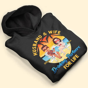 Couple, Drinking Partners For Life, Personalized Tshirt, Gift For Couple - Shirts - GoDuckee