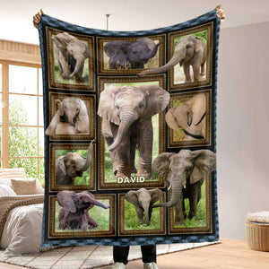 Personalized Gifts For Elephant Lover Blanket 041qhti311224 - Blanket - GoDuckee