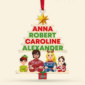 Personalized Christmas Gifts For Family Ornament 01nati300824pa - Ornament - GoDuckee