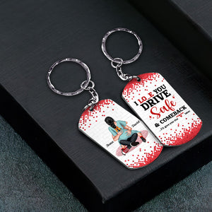 Personalized Gifts For Couples Keychain I'll Give You The "V" Later - Keychains - GoDuckee