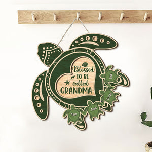 Personalized Gifts For Grandma Wood Sign Blessed To Be Called Grandma - Wood Signs - GoDuckee