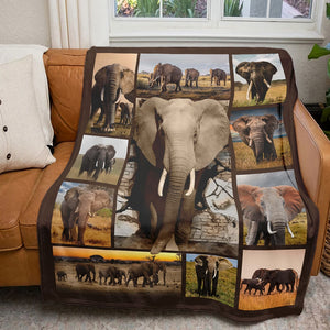 Personalized Gifts For Elephant Lover Blanket 011qhti311224 - Blanket - GoDuckee