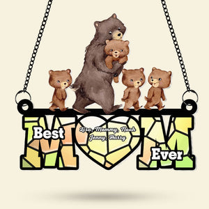 Personalized Gifts For Mom Suncatcher Window Hanging Ornament Mother's Day - Ornaments - GoDuckee