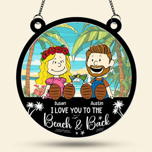 Personalized Gifts For Couple Suncatcher Ornament 04toti080125pa - Ornament - GoDuckee