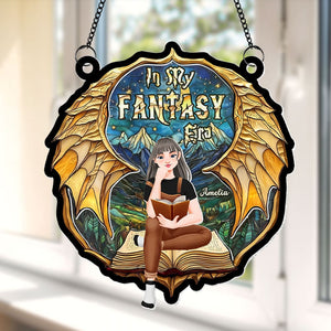 Personalized Gifts For Book Lover Suncatcher Ornament Fantasy Book 011xqti060125pa - Ornament - GoDuckee
