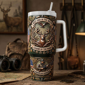 Best Dad In The Wilds 40oz Tumbler Handle - Personalized Gifts For Dad 05TYTI240426 - Tumbler Cup - GoDuckee