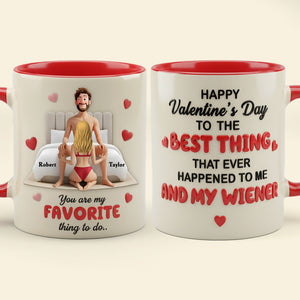 Couple The Best Thing Accent Mug - Personalized Gifts For Couple 02kiti270126 - Coffee Mug - GoDuckee