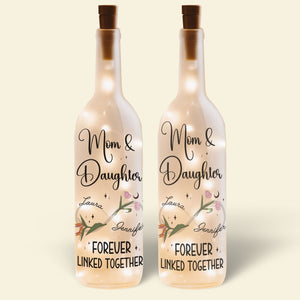 Personalized Gifts For Mom Bottle Lamp Zodiac Flowers 03kati220225 - Bottle Lamp - GoDuckee