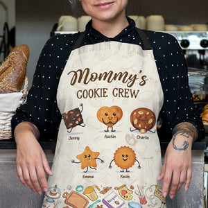 Personalized Gifts For Mom Aprons Mommy's Cookie Crew 02xqti010325 - Aprons - GoDuckee