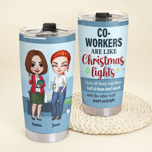 Best Co-Workers, Coworkers Are Like Warm Flames, Personalized Tumbler, Gifts For Co-Workers - Tumbler Cup - GoDuckee