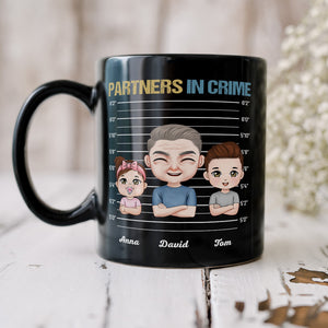 Papa The Bad Influence Personalized Coffee Mug, Gift For Grandpa, Father's Day Gift - Coffee Mug - GoDuckee