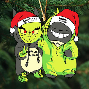 Santa Hat - Gifts For Friends, Couple 023ACDT031023 Personalized Acrylic Ornament, Christmas Gifts - Ornament - GoDuckee