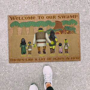 Welcome To Our Swamp 02DNDT120623HH Personalized Family Doormat - Doormat - GoDuckee