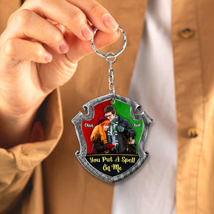 You Put A Spell On Me, Personalized Keychain, Best Gift Photo Couple 08HUDT231223 - Keychains - GoDuckee