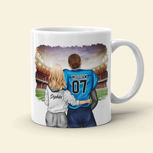 Excellent Husband Skill, Gift For Him, Personalized Mug, Football Couple Mug, Couple Gift - Coffee Mug - GoDuckee