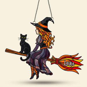 Witch Suncatcher - Personalized Gifts For Witch Fans 02ohti150825 - Ornament - GoDuckee