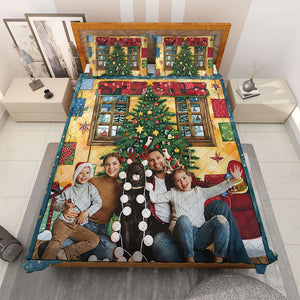 Custom Photo Gifts For Family Quilt Bedding Set 04HUTI311024 - Blanket - GoDuckee