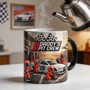 Dad’s Fast Lane Crew Magic Coffee Mug - Personalized Gifts For Dads 02NATI080526 - Coffee Mug - GoDuckee