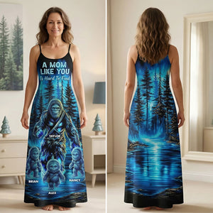 Aurora Bigfoot Mom Maxi Dress, Personalized Gifts For Moms 04qhti190326 - Dress - GoDuckee