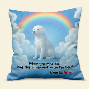 Dog In Heaven Pillow - Personalized Gifts For Dog Lovers 03pgti100725 - Pillow - GoDuckee