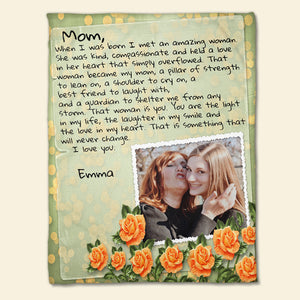 We Love You Mom, Personalized Blanket, Love Mom, Gift For Mom - Blanket - GoDuckee