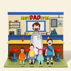 Personalized Gifts For Dad Plaque Best Dad Ever 031nati100425hg - Shaped Plaques - GoDuckee