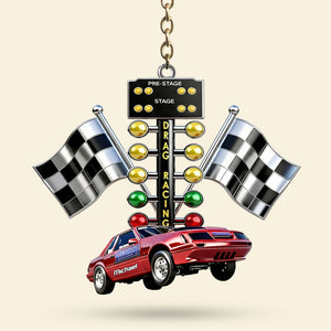 Drag Racing Acrylic Keychain - Personalized Custom Photo Gift For Racing Lovers 01TGTI070226 - Keychains - GoDuckee