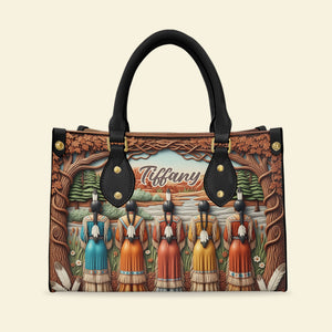 Native American Leather Bag - Personalized Gifts For Her 03nati200625 - Leather Bag - GoDuckee