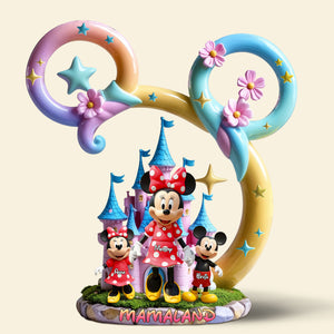 Mama Mouse Plaque - Personalized Gifts For Mom 01qhti210425 - Shaped Plaques - GoDuckee