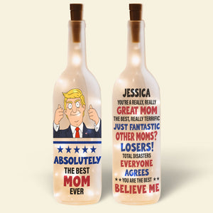 Personalized Gifts For Mom Bottle Lamp, Terrific Mom 05qhti200225hg - Bottle Lamp - GoDuckee