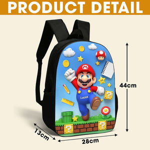 Cute Character School Bag - Personalized Gifts For Kids 05toti040825 - Backpack - GoDuckee