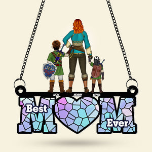 Personalized Gifts For Mom Suncatcher Window Hanging Ornament03ohti240424hg Mother's Day - Ornaments - GoDuckee