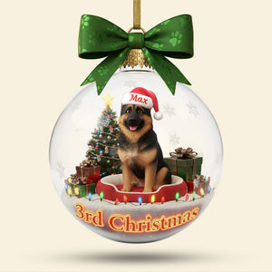 Personalized Gifts For Dog Lovers, Dog Custom Photo Acrylic Christmas Ornament 01hyti041125 - Ornament - GoDuckee
