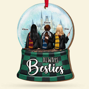 Always Besties, Gift For Friends, Personalized Acrylic Ornament, Wizard Friends Ornament, Christmas Gift 03HUTI270923TM - Ornament - GoDuckee