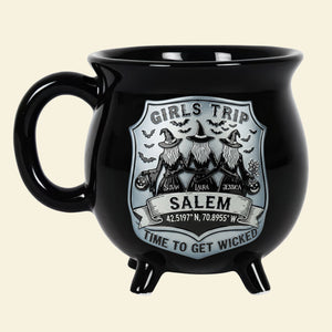 Witch Girls Trip Cauldron Mug, Personalized Gifts For Witch Besties 04qhti200825 - Cauldron Mug - GoDuckee