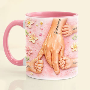 Hold Hand Coffee Accent Mug - Personalized Gifts For Mother's Day 01huti090126 - Coffee Mug - GoDuckee