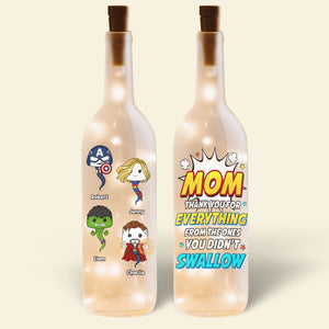 Personalized Gifts For Mom Bottle Lamp Funny Superhero Sperms 02ohti140225 - Bottle Lamp - GoDuckee