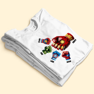 Super Dad's Fist Bump Shirt - Personalized Gifts For Dad 05OHTI270525 - Shirts - GoDuckee