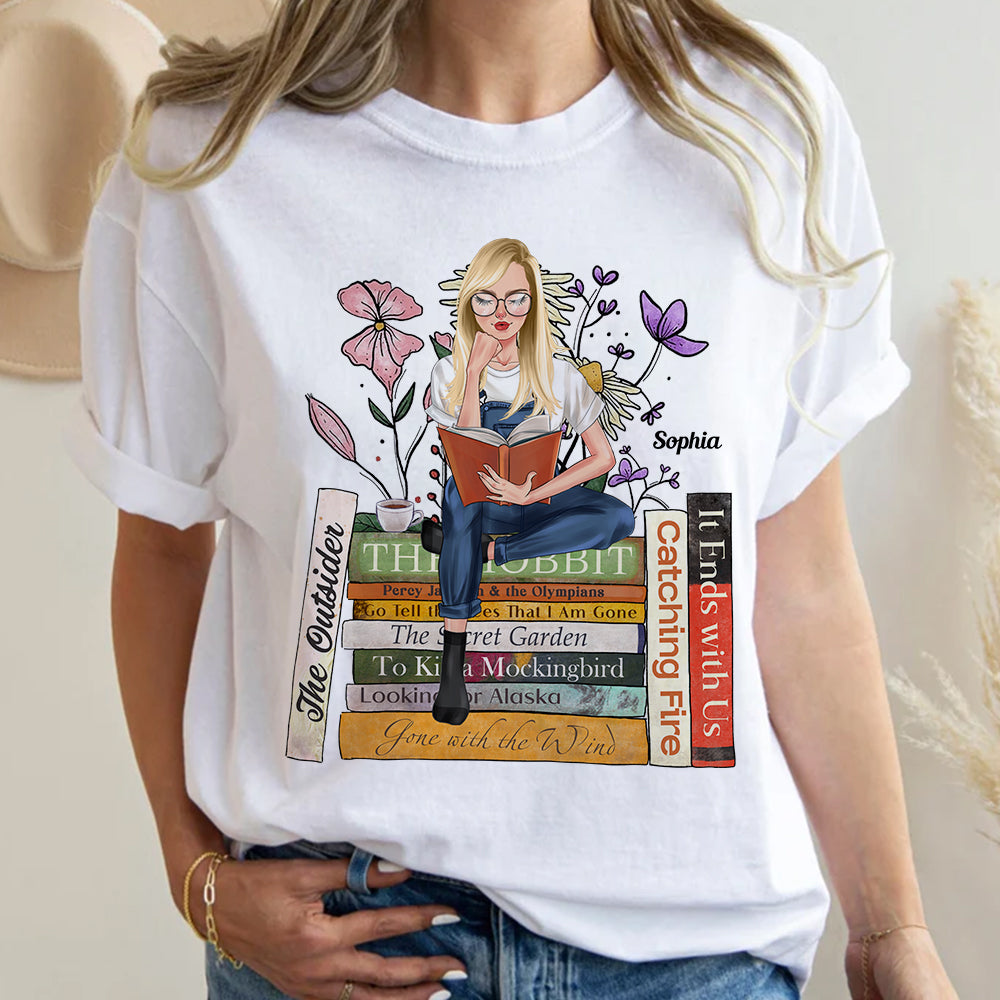 Book Title, Personalized Shirt, Gifts For Book Lover 01HUDT270623TM - Shirts - GoDuckee