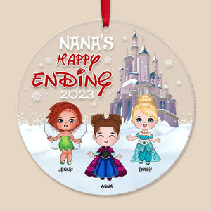 Gift For Grandma, Personalized Grandkids Acrylic Ornament 01HTTI091123HA - Ornament - GoDuckee