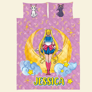 Personalized Gifts For Manga Lover Quilt Bed Set 02KATI090724HH - Blanket - GoDuckee