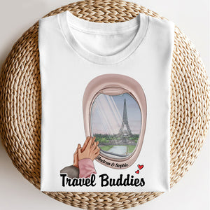 Couple Hand In Hand, Personalized Couple Travel Shirt, Hoodie, Sweatshirt 06HUDT261222 - Shirts - GoDuckee