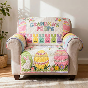Grandma Peep Quilted Sofa Cover - Personalized Gifts For Grandma 01huti100226 - Sofa Cover - GoDuckee