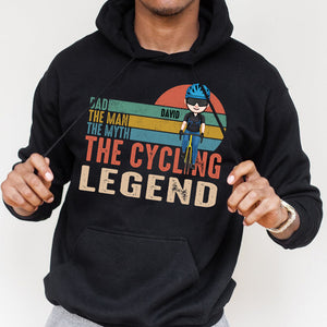 Cycling Dad The Man The Myth The Legend Personalized Shirt, Gift For Dad, Father's Day Gift - Shirts - GoDuckee