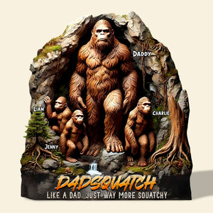 Personalized Gifts For Dad Plaque Father's Day Dadsquatch 06TGTI080425 - Shaped Plaques - GoDuckee